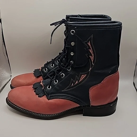 Laredo lace up boots, 9.5M - Picture 3 of 7